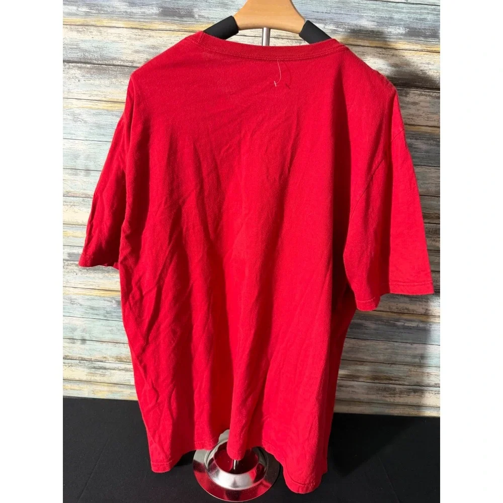 Nike‎ T-Shirt XL Red Excellent Graphic Logo Regular Fit Short Sleeve Cotton Men